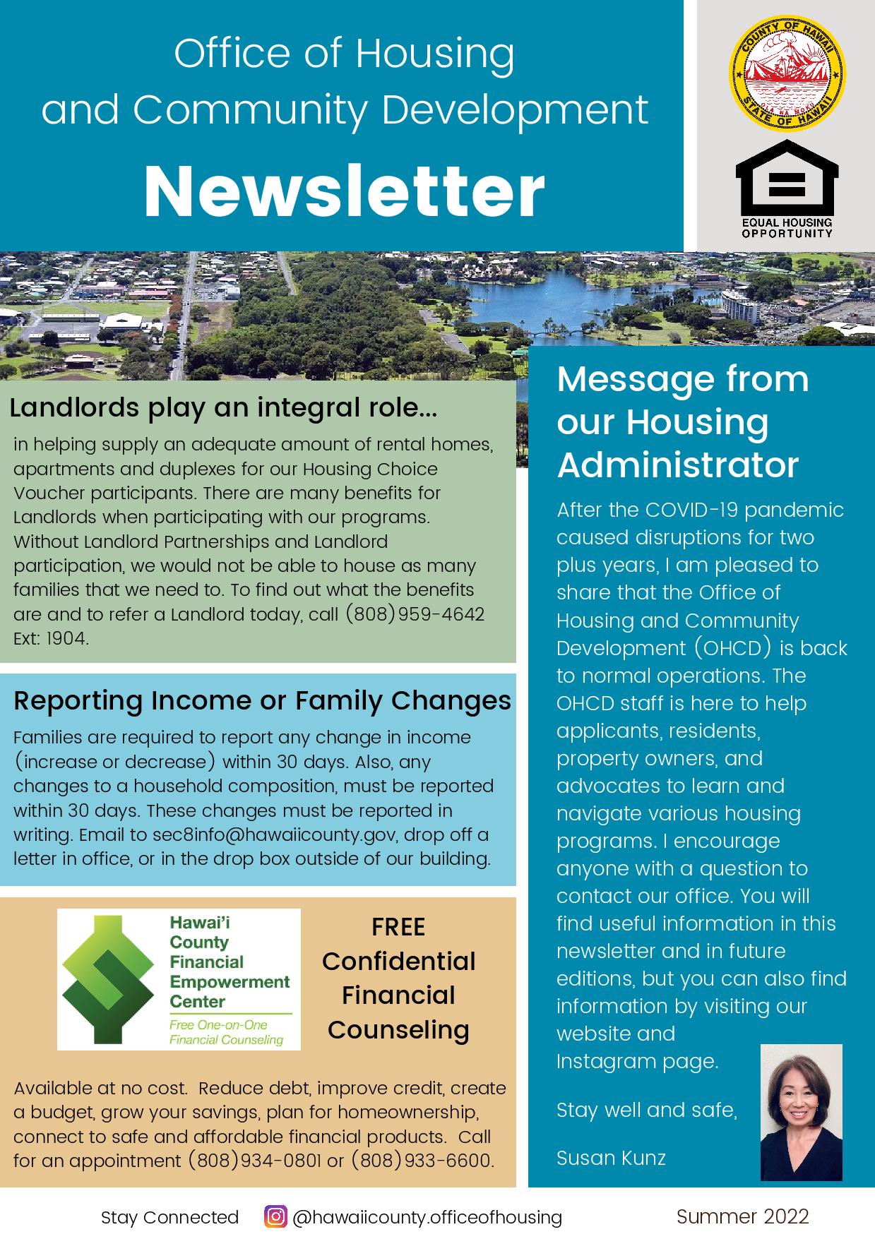 Office of Housing Newsletter 2022 Summer-page-001